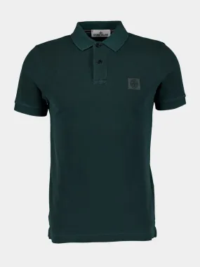 Dark Green Signature Compass Polo