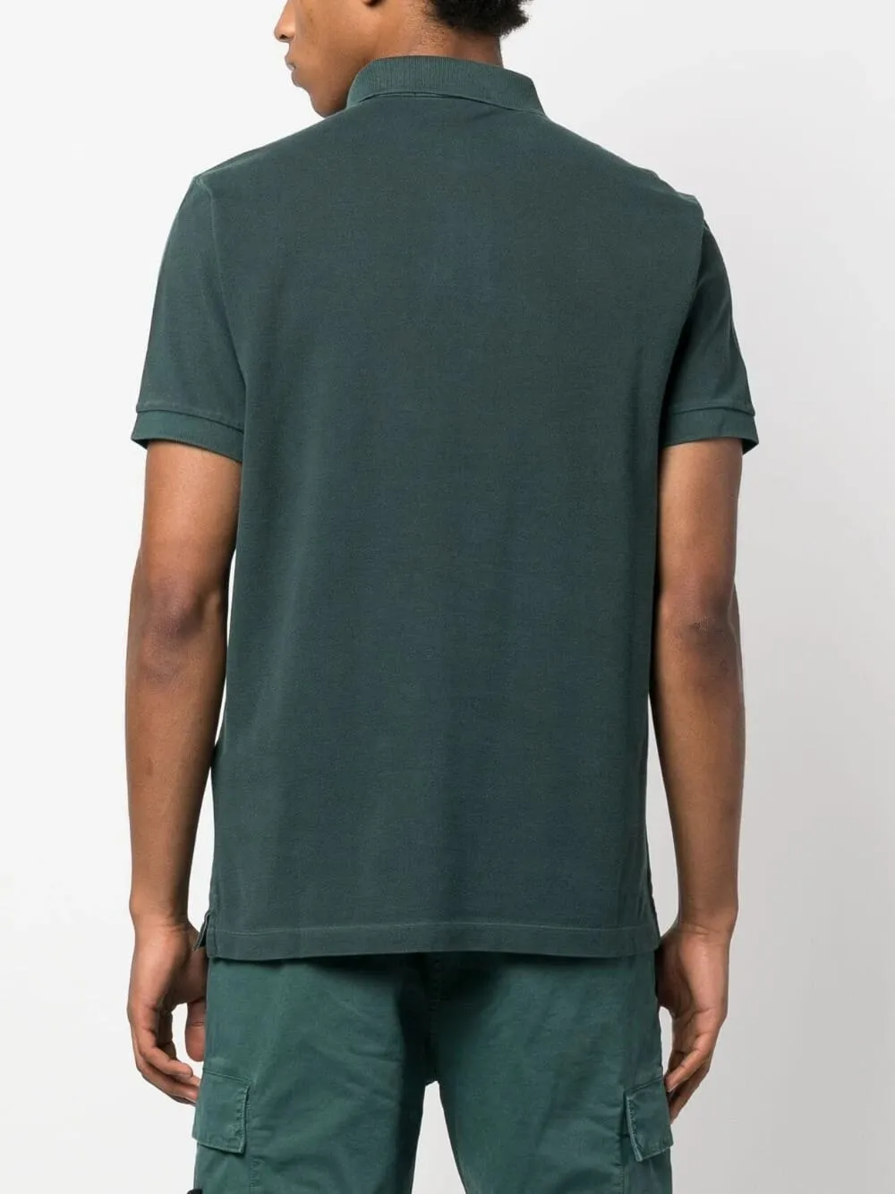 Dark Green Signature Compass Polo