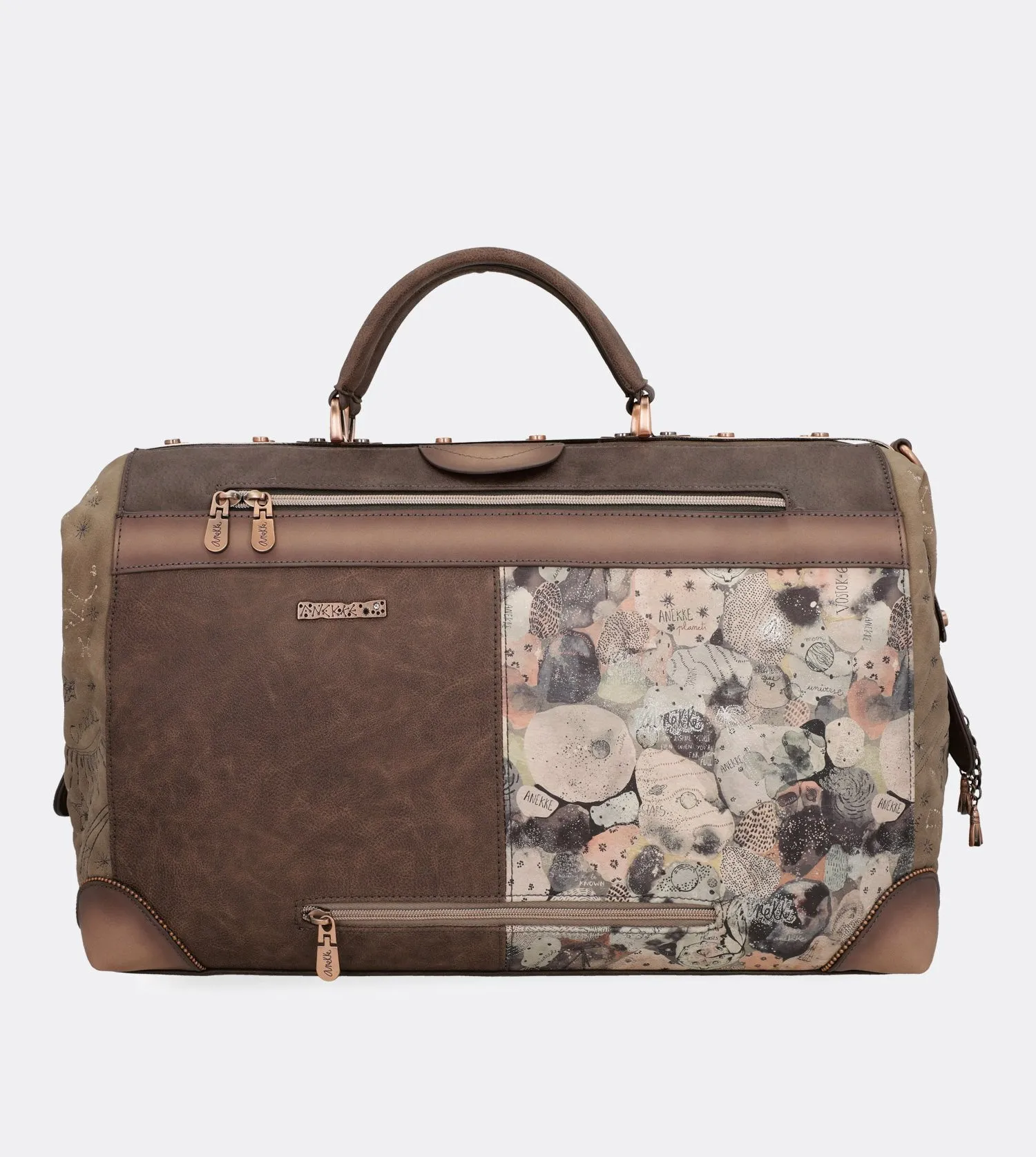 Delightful universe travel bag with a printed design