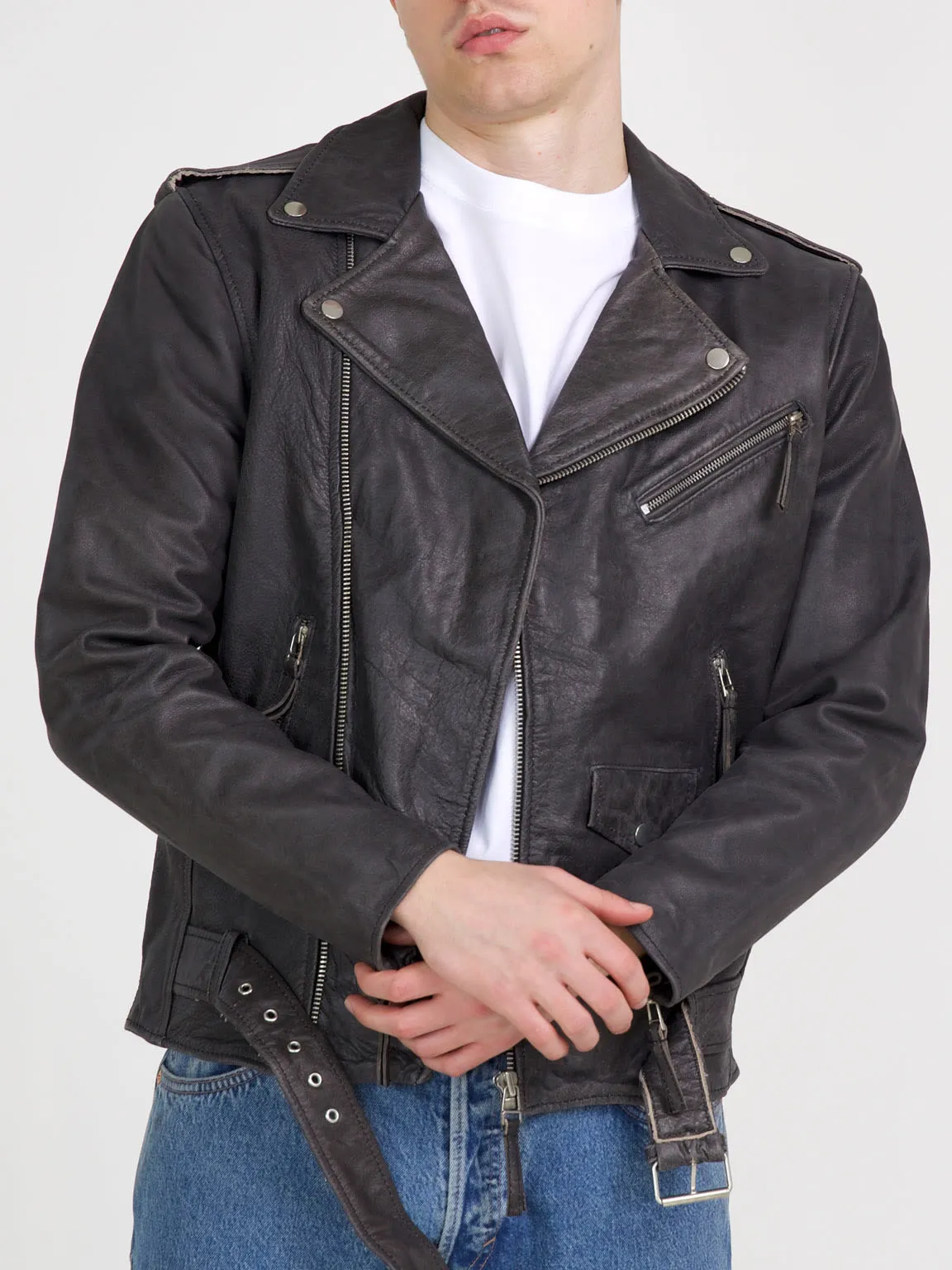 DODGE BIKER JACKET - BLACK