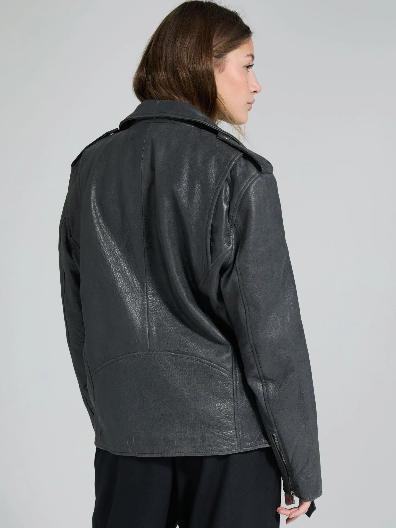 DODGE BIKER JACKET - BLACK