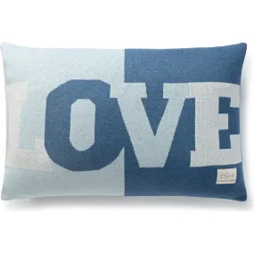 Domani Home Love Pillow, Blue