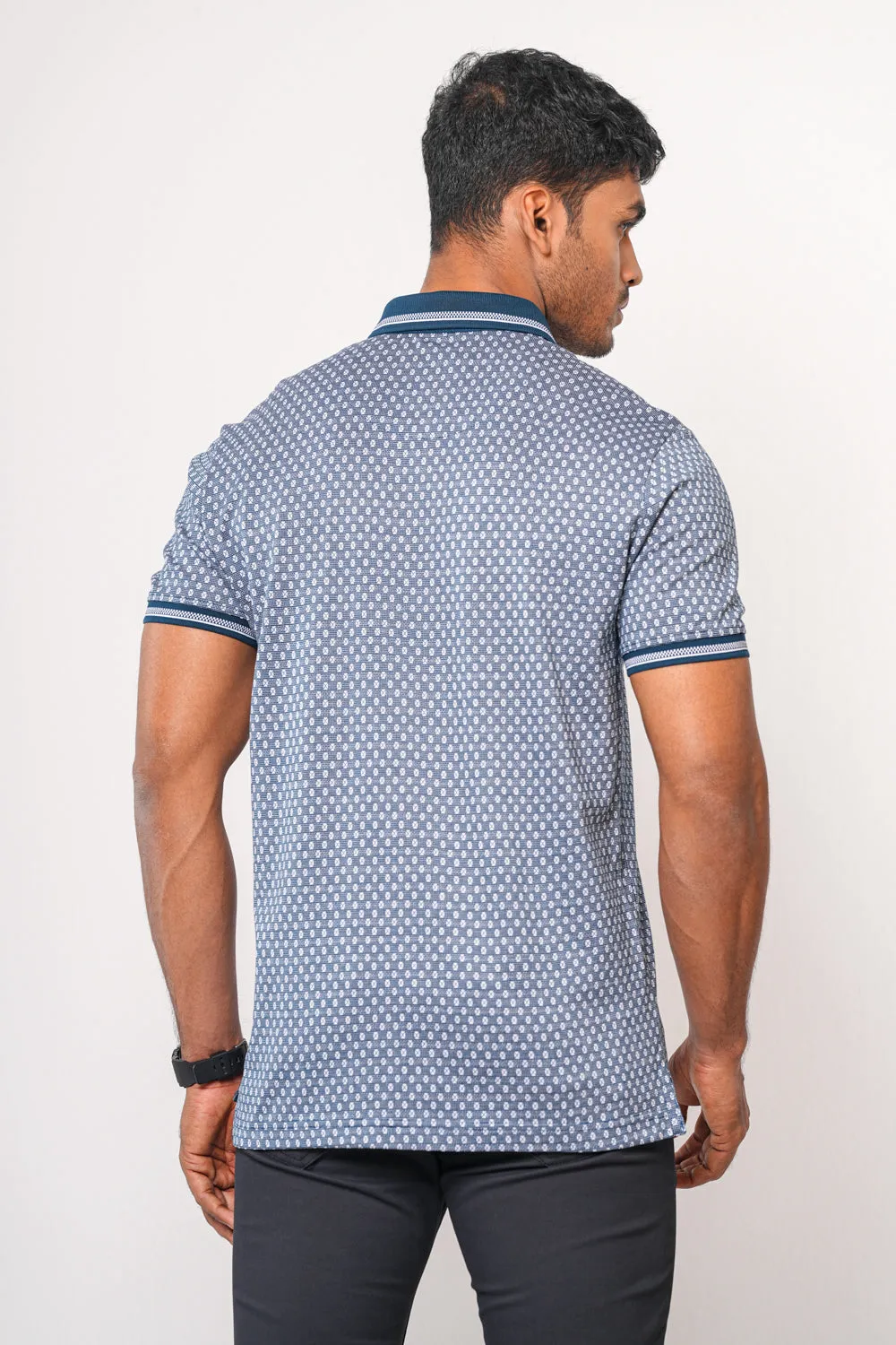 Double Mercerised Luxury Printed Polo Shirt