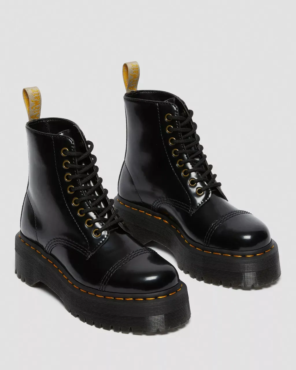 Dr Martens - Vegan Sinclair Platform Black Oxford Boots 26410001