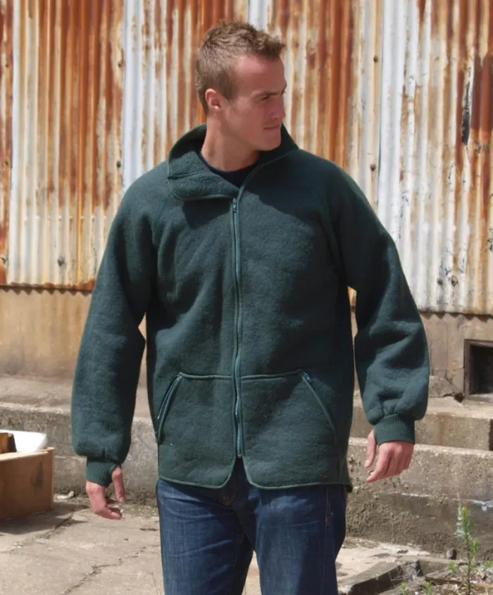 Dutch Military Olive Fleece Jacket