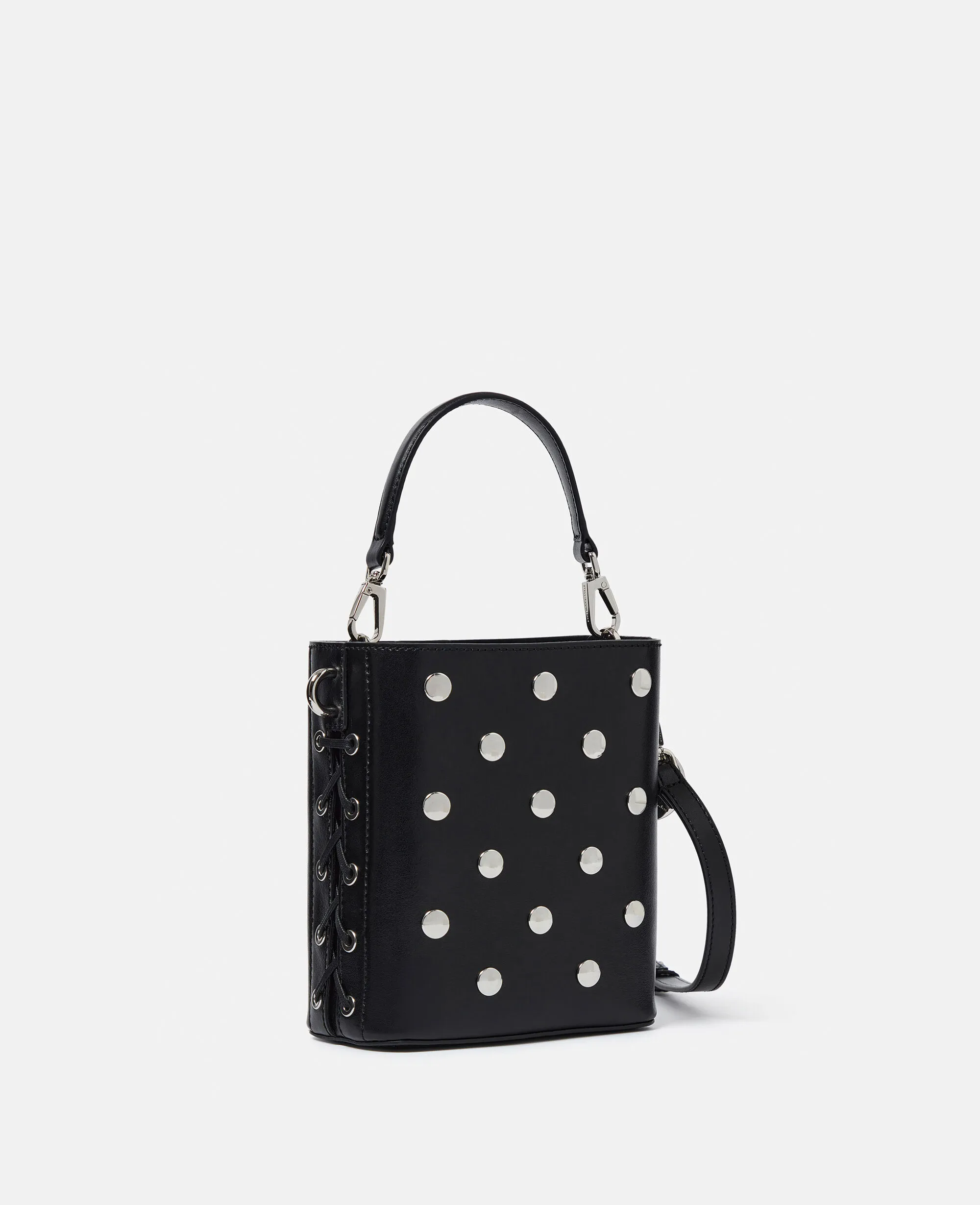 Frayme Studded Small Bucket Bag