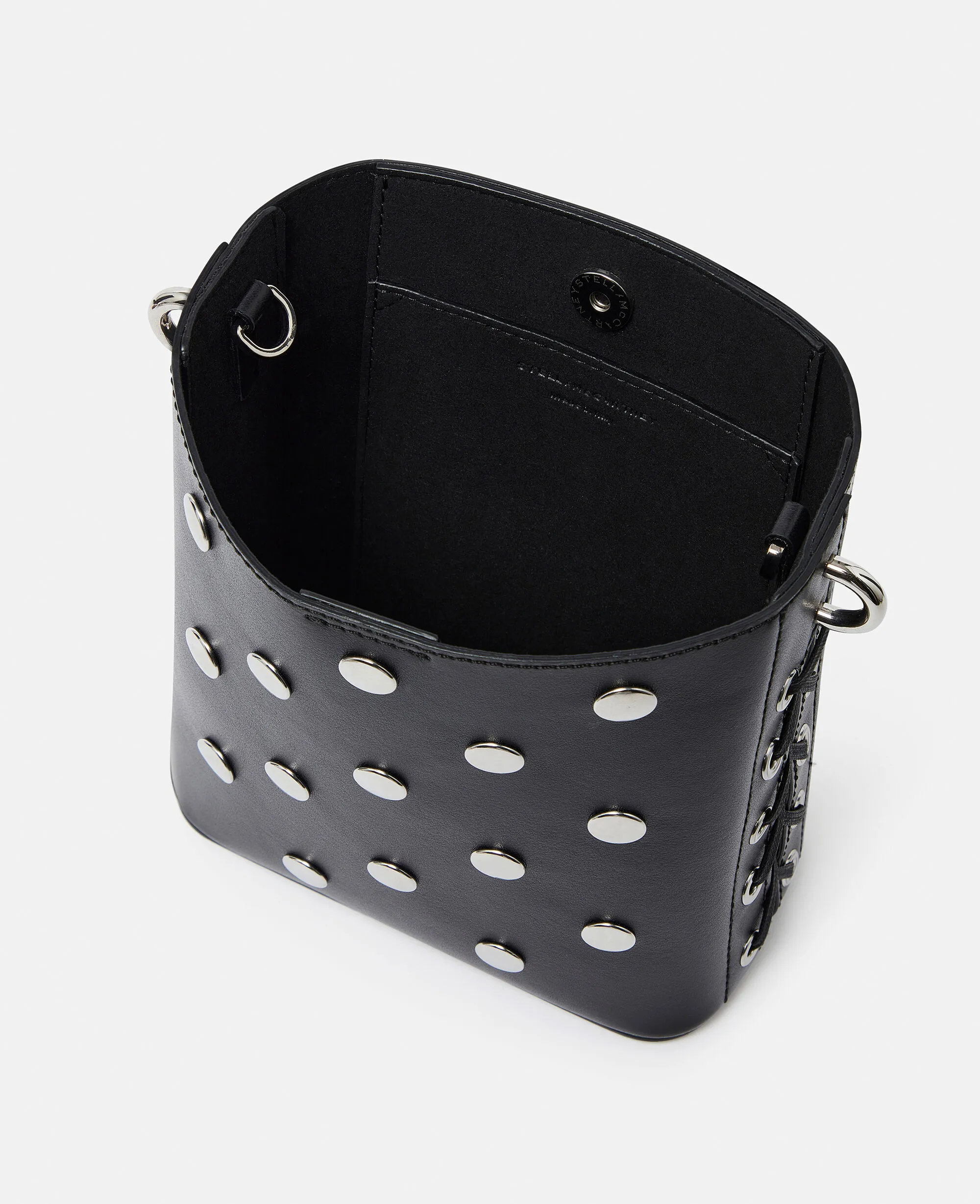 Frayme Studded Small Bucket Bag