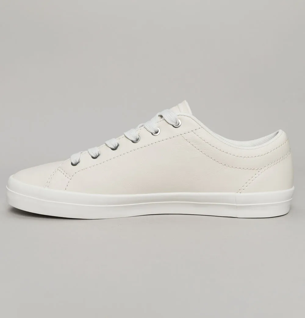 Fred Perry Baseline Leather Trainers Porcelain/Warm Grey