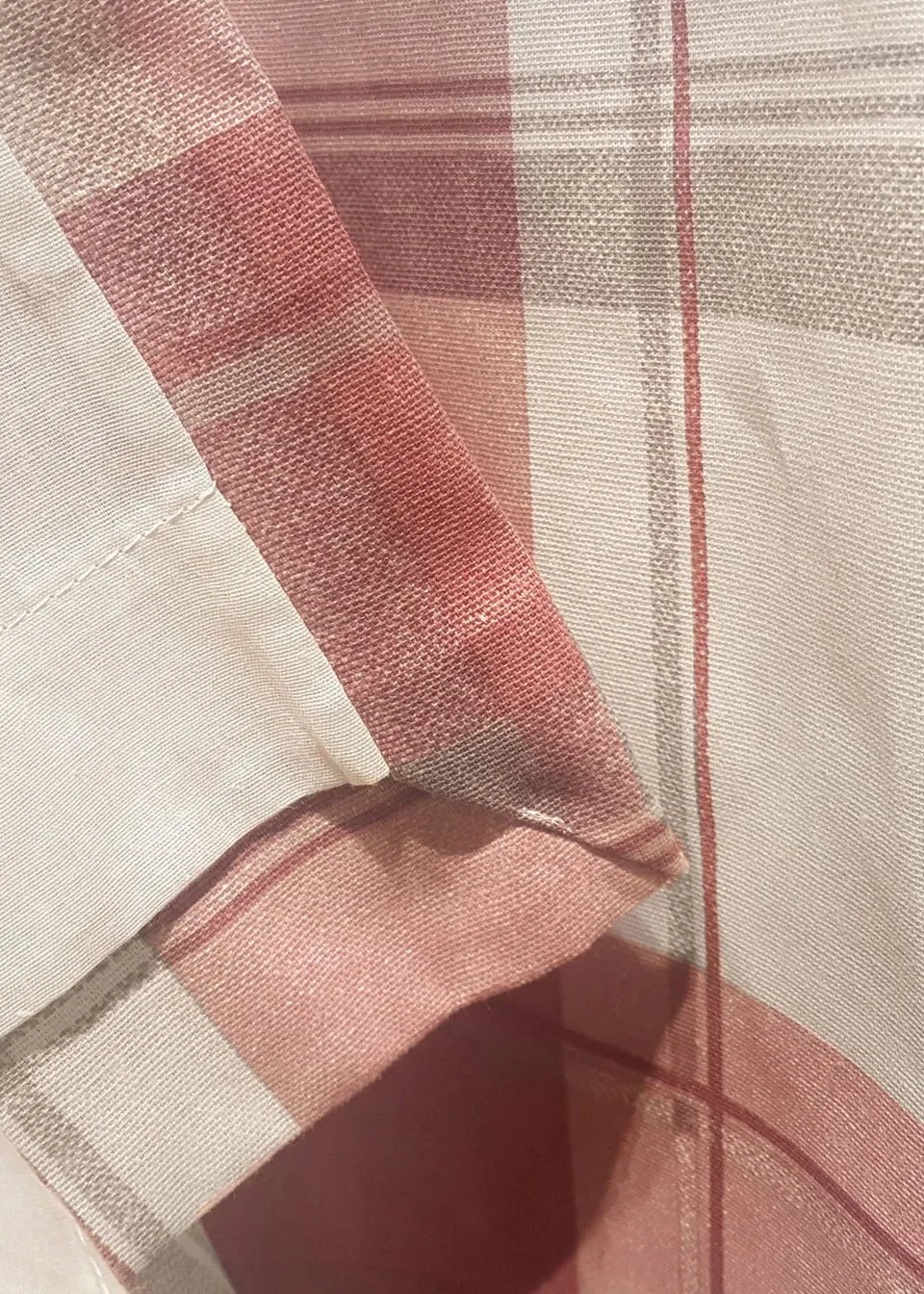 Fusion Balmoral Check Pink Eyelet Curtains