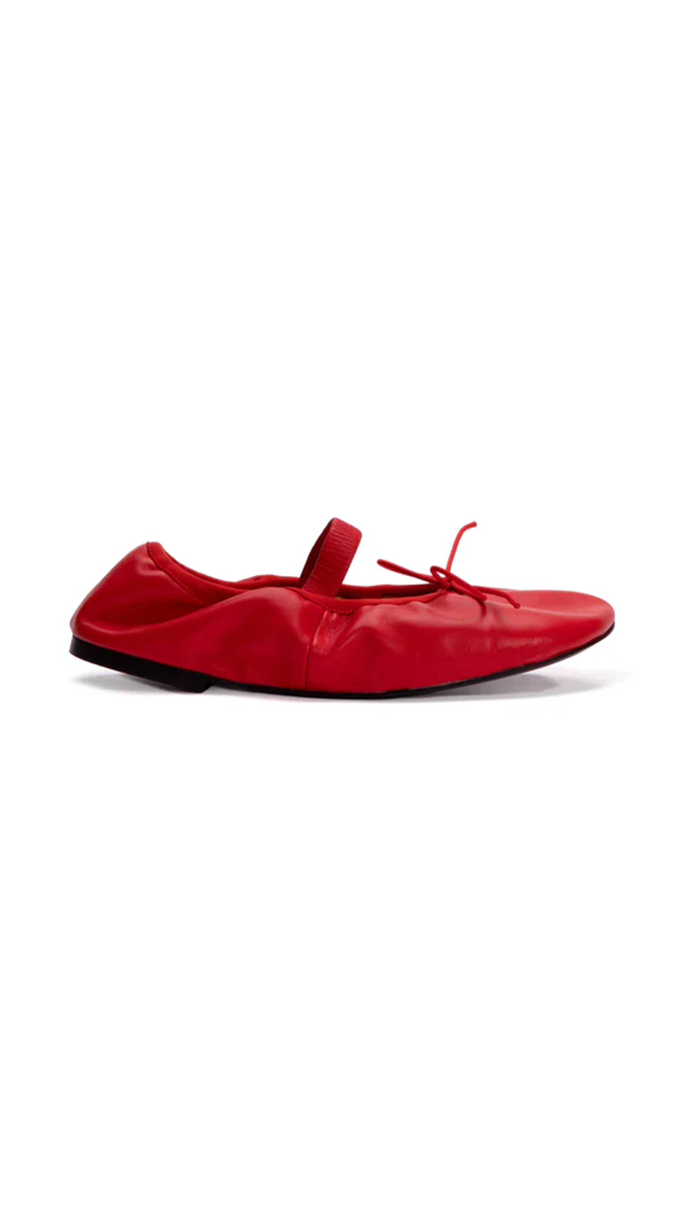 Glove Mary Jane Ballet Flats - Red