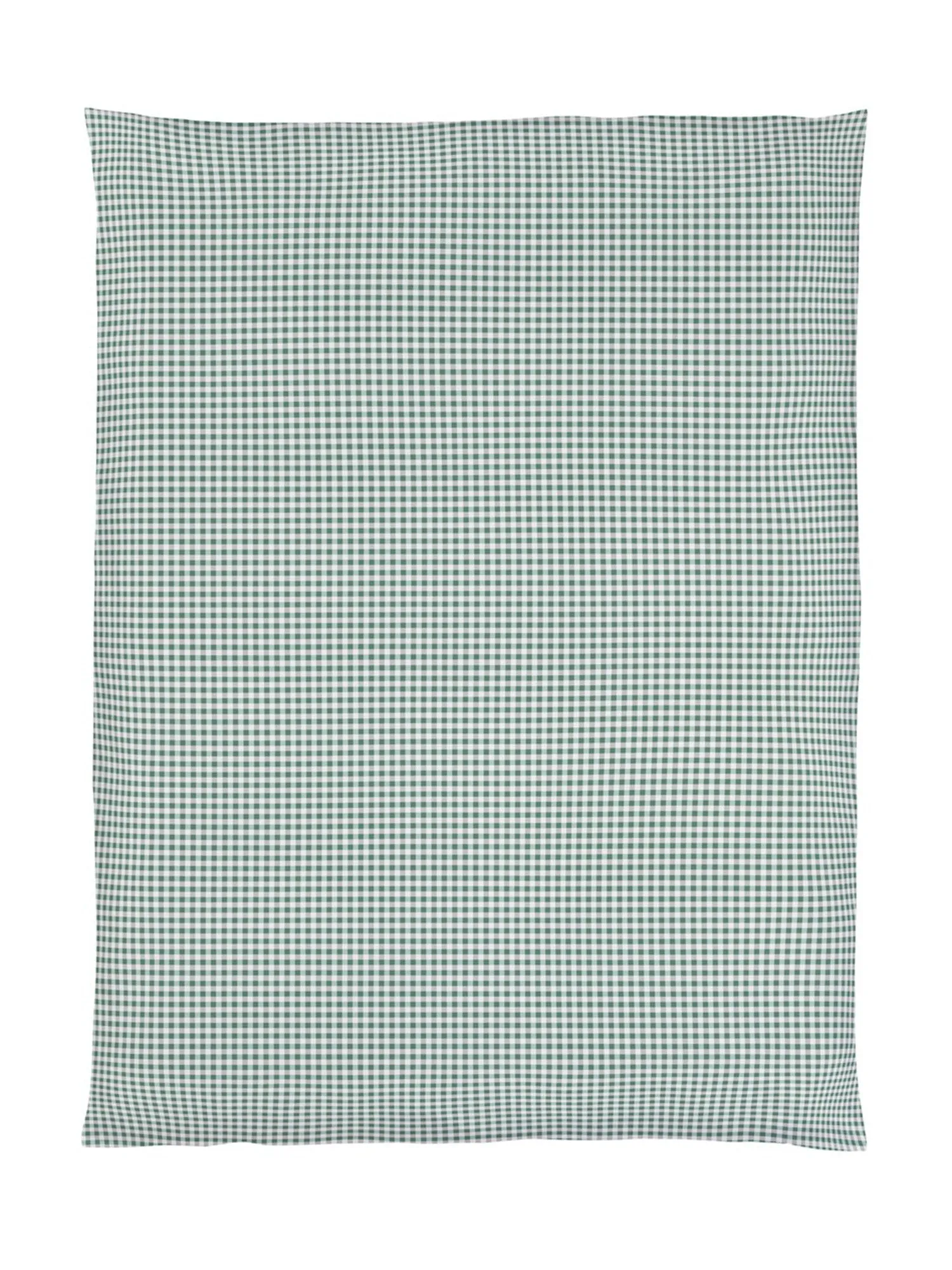 Green Check King Duvet Cover