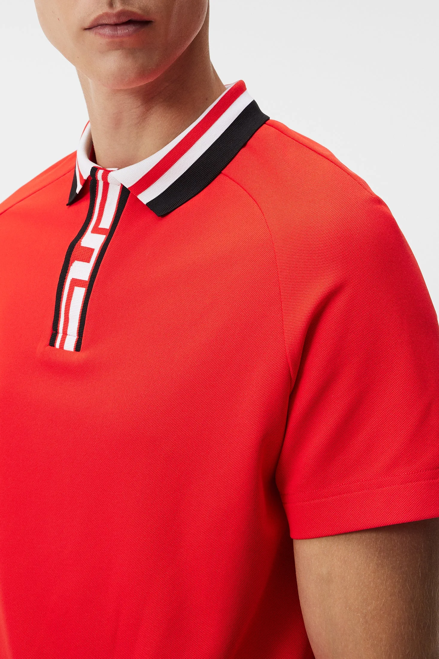 Hals Regular Fit Polo / Fiery Red