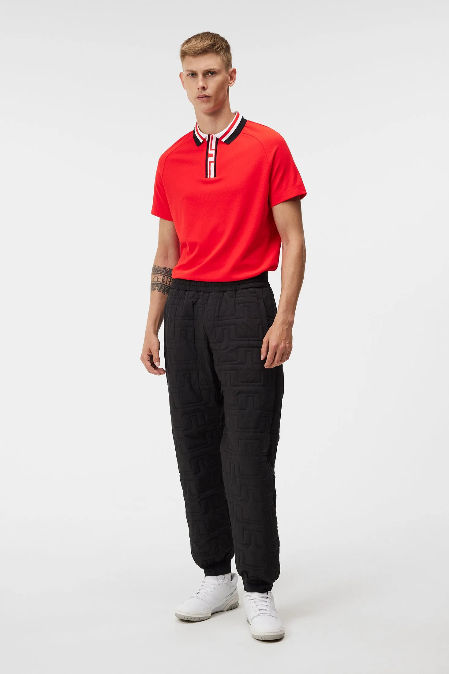 Hals Regular Fit Polo / Fiery Red