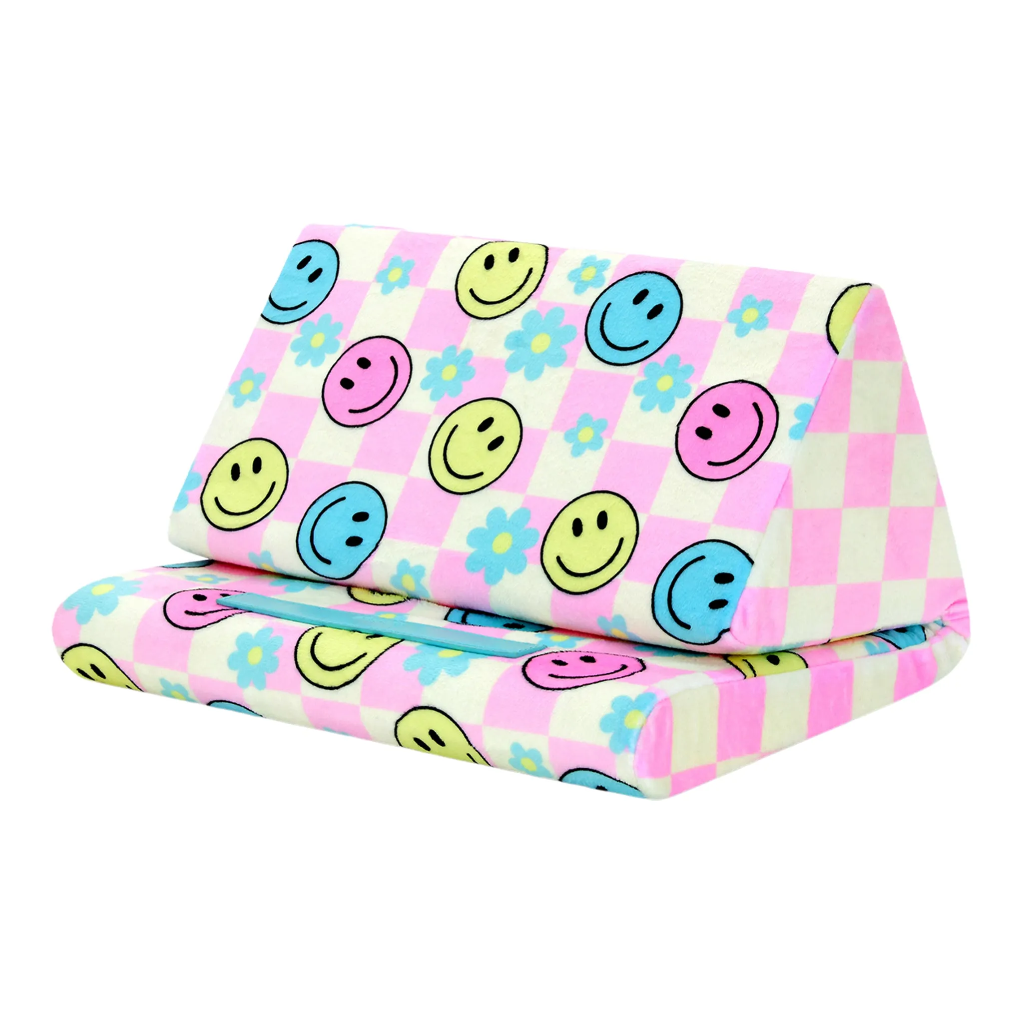 Happy Check Tablet Pillow