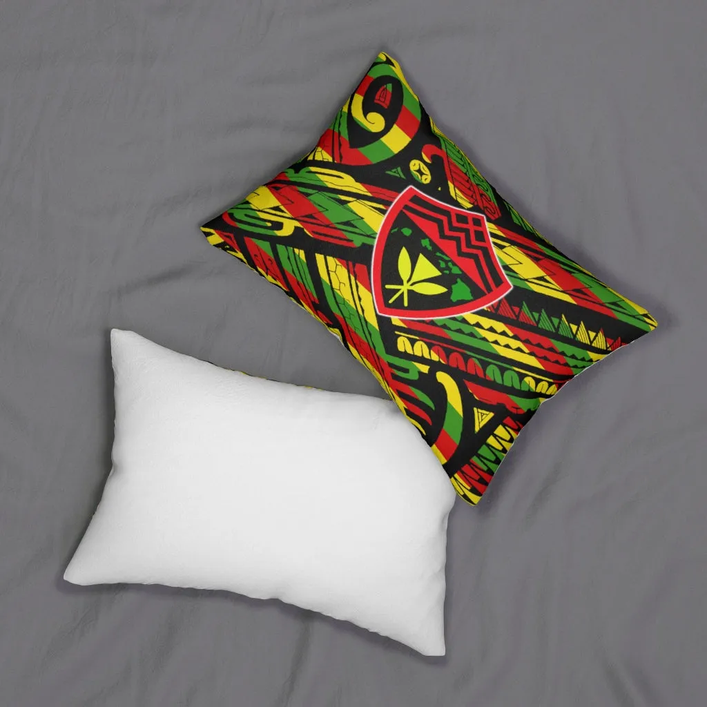 Hawaii Rasta Kanaka Shield Pillow