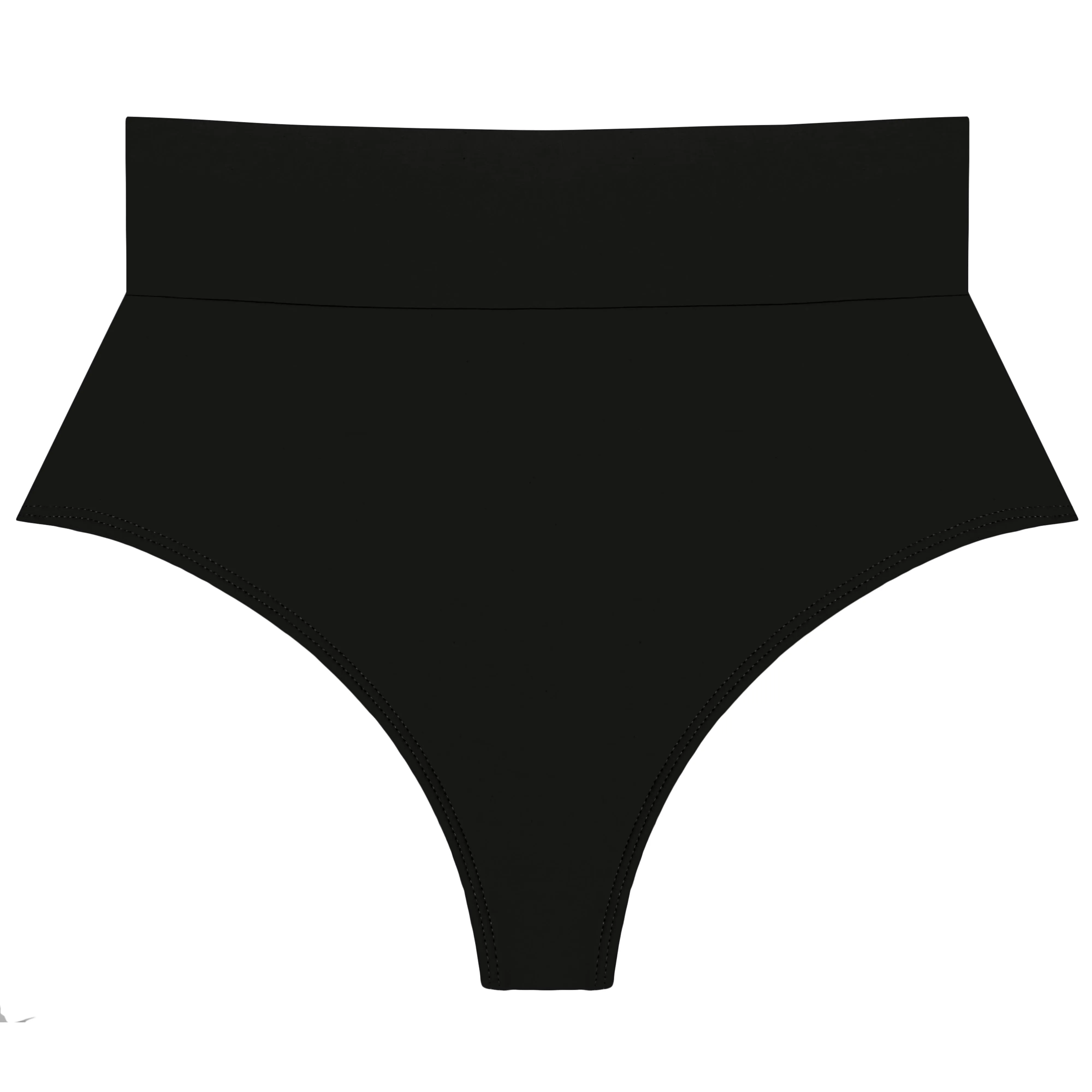 High Rise Bikini Bottom | Black