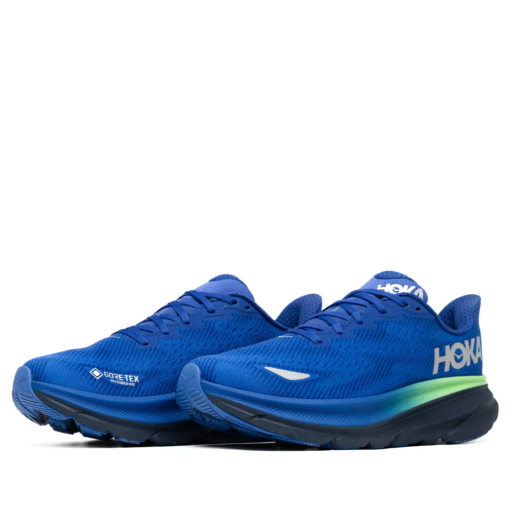 Hoka Clifton 9 Gore-Tex - Dazzling Blue/Evening Sky