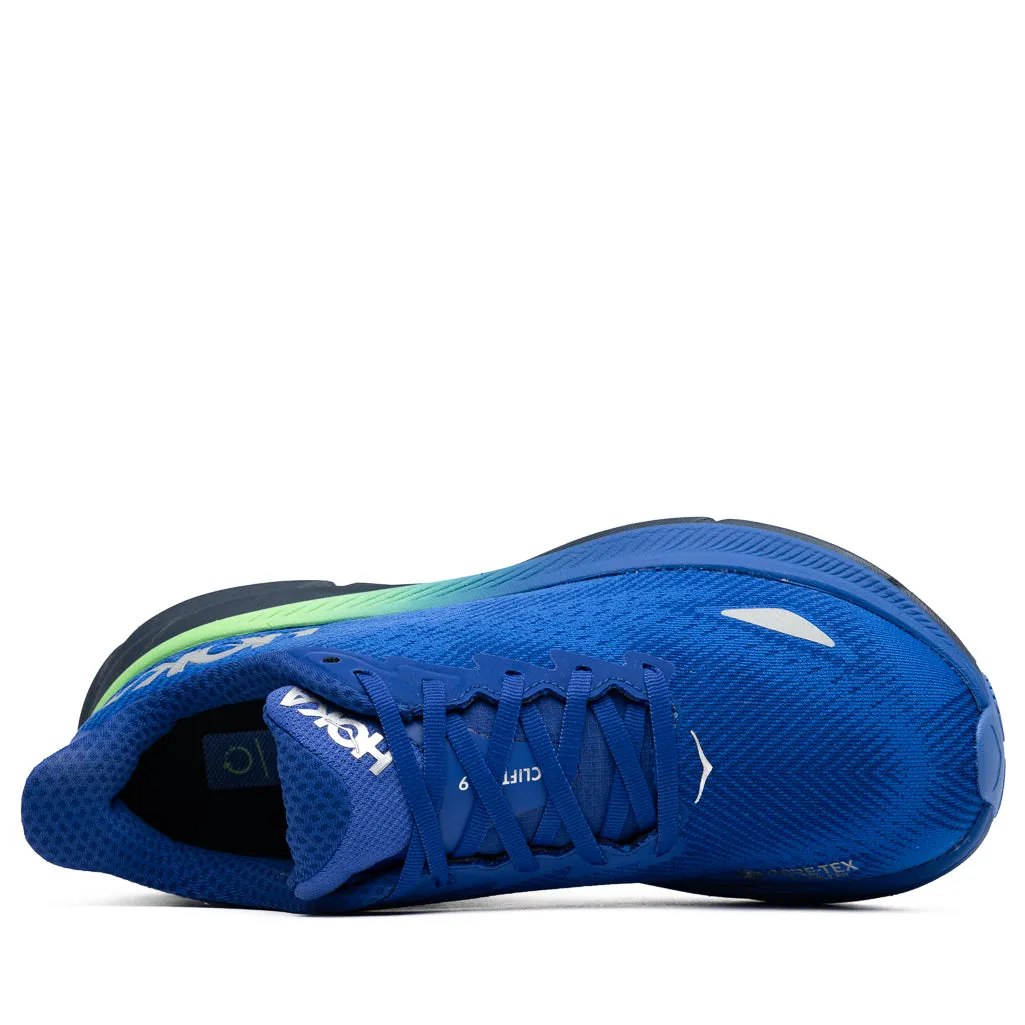 Hoka Clifton 9 Gore-Tex - Dazzling Blue/Evening Sky