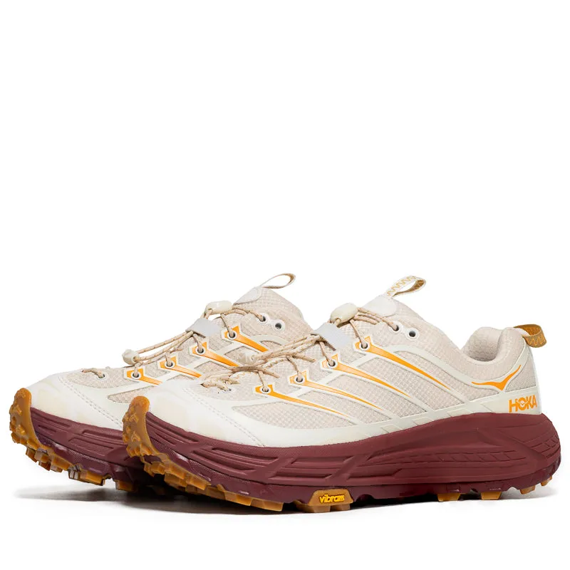 Hoka Mafate Three2 - Vanilla/Varsity Burgundy