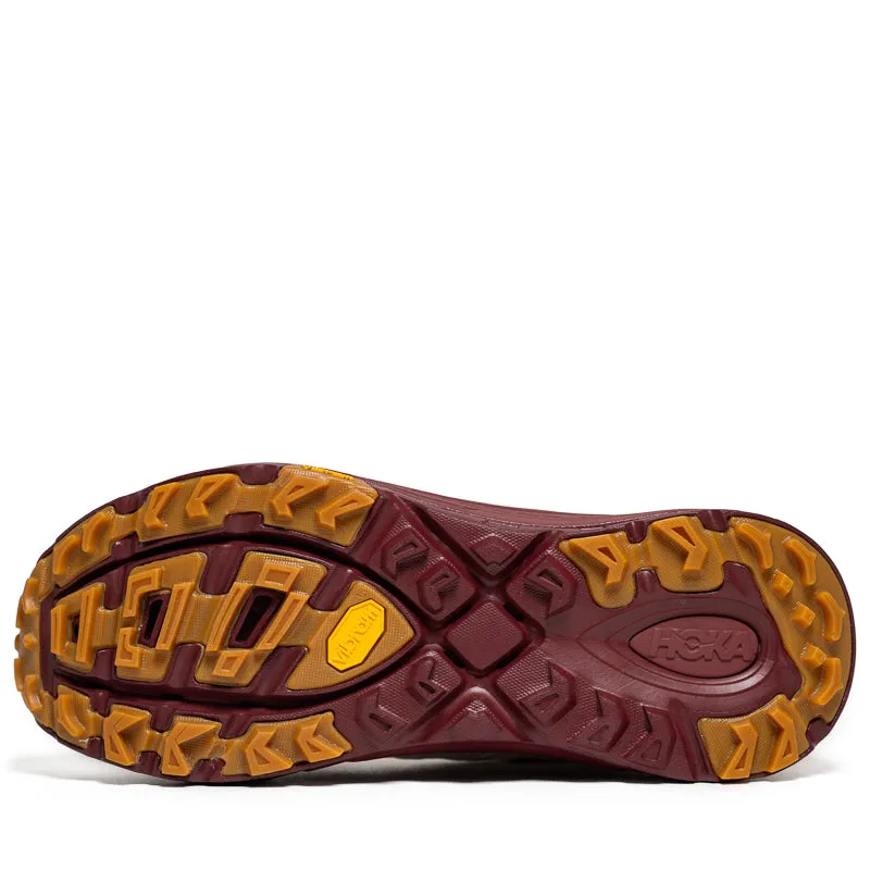 Hoka Mafate Three2 - Vanilla/Varsity Burgundy