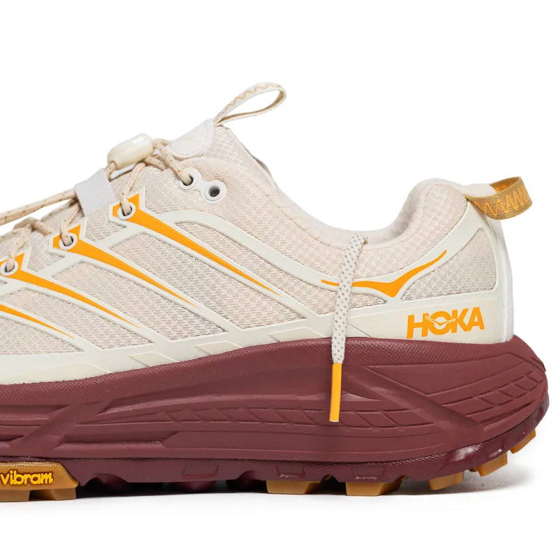 Hoka Mafate Three2 - Vanilla/Varsity Burgundy