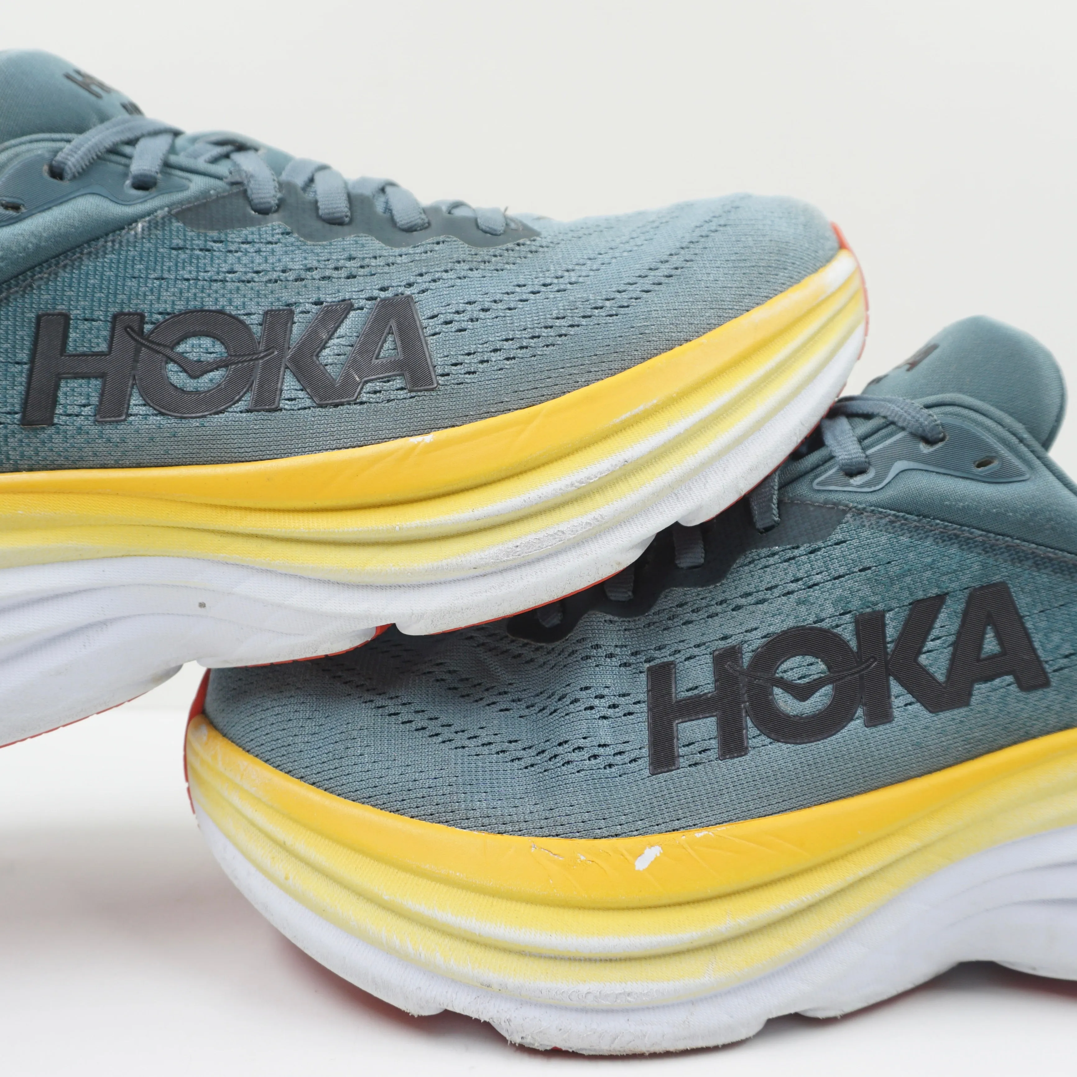 Hoka One One M Bondi 8 Blue Yellow