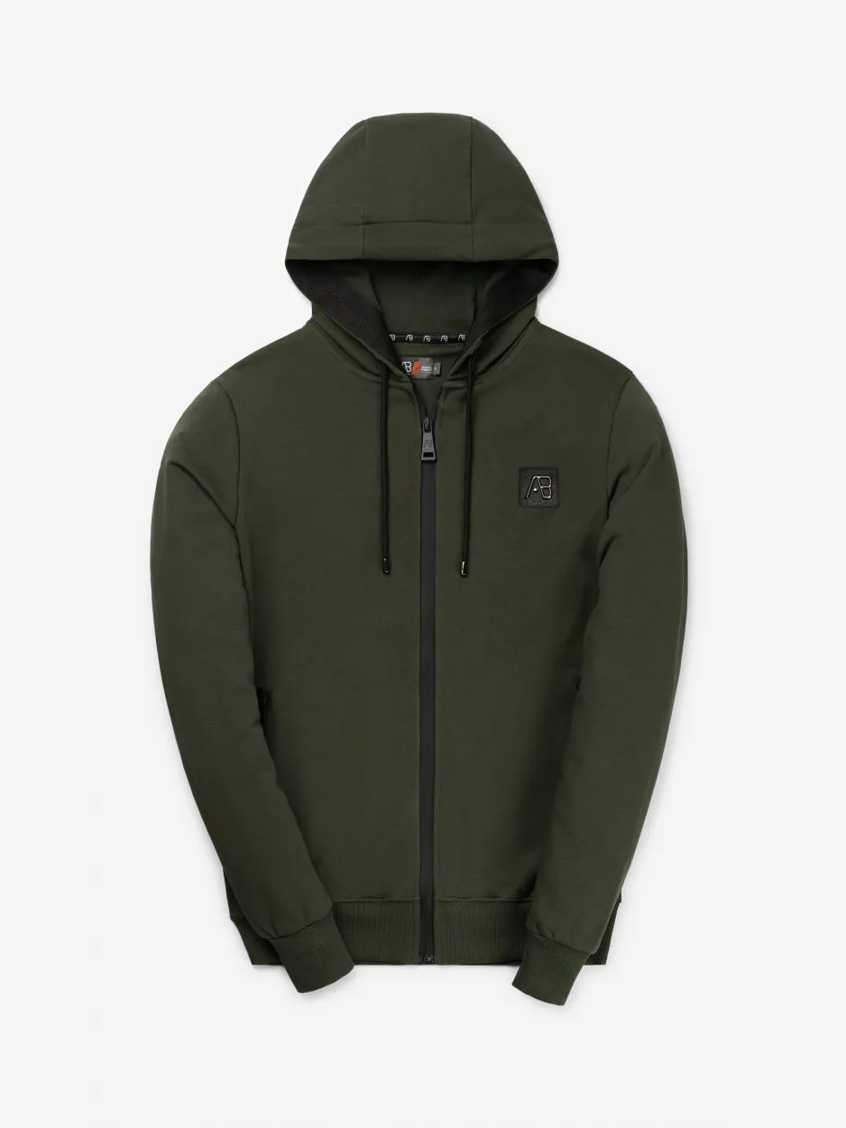 Hooded Track Jacket | Dark Green