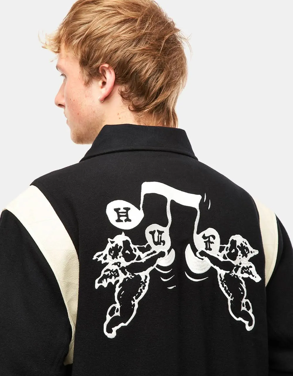 HUF Song Varsity Jacket - Black