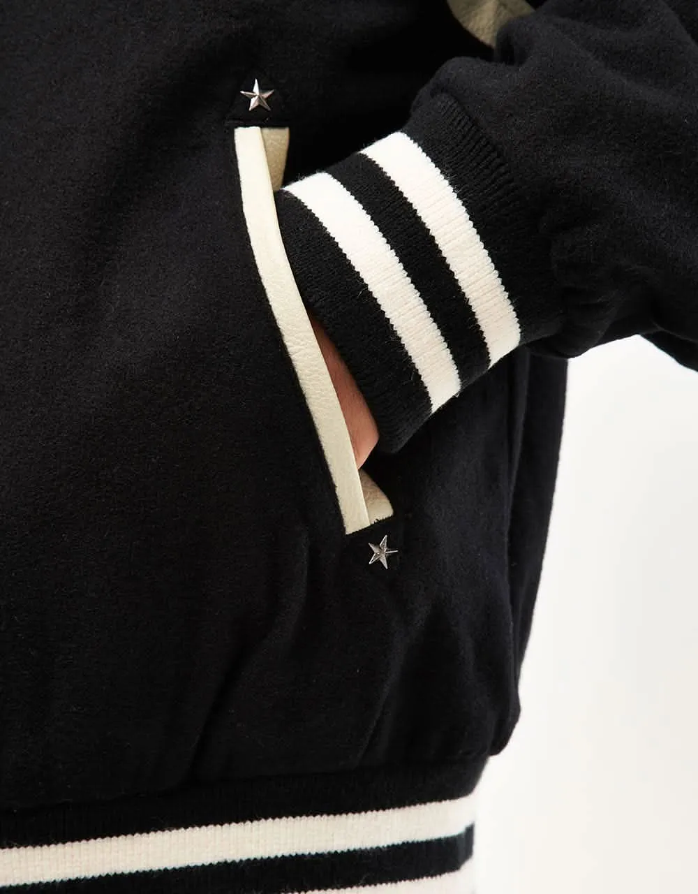 HUF Song Varsity Jacket - Black