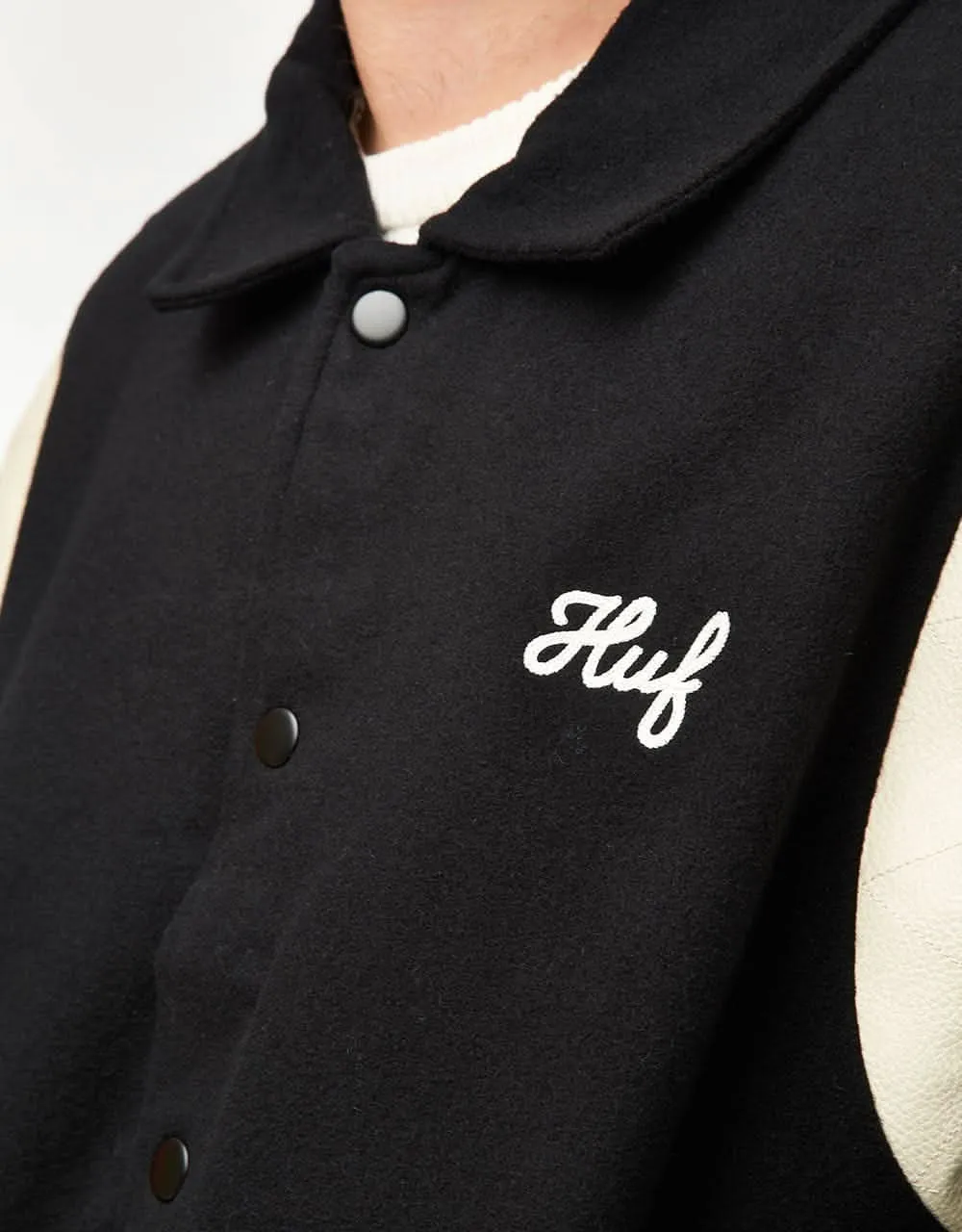 HUF Song Varsity Jacket - Black