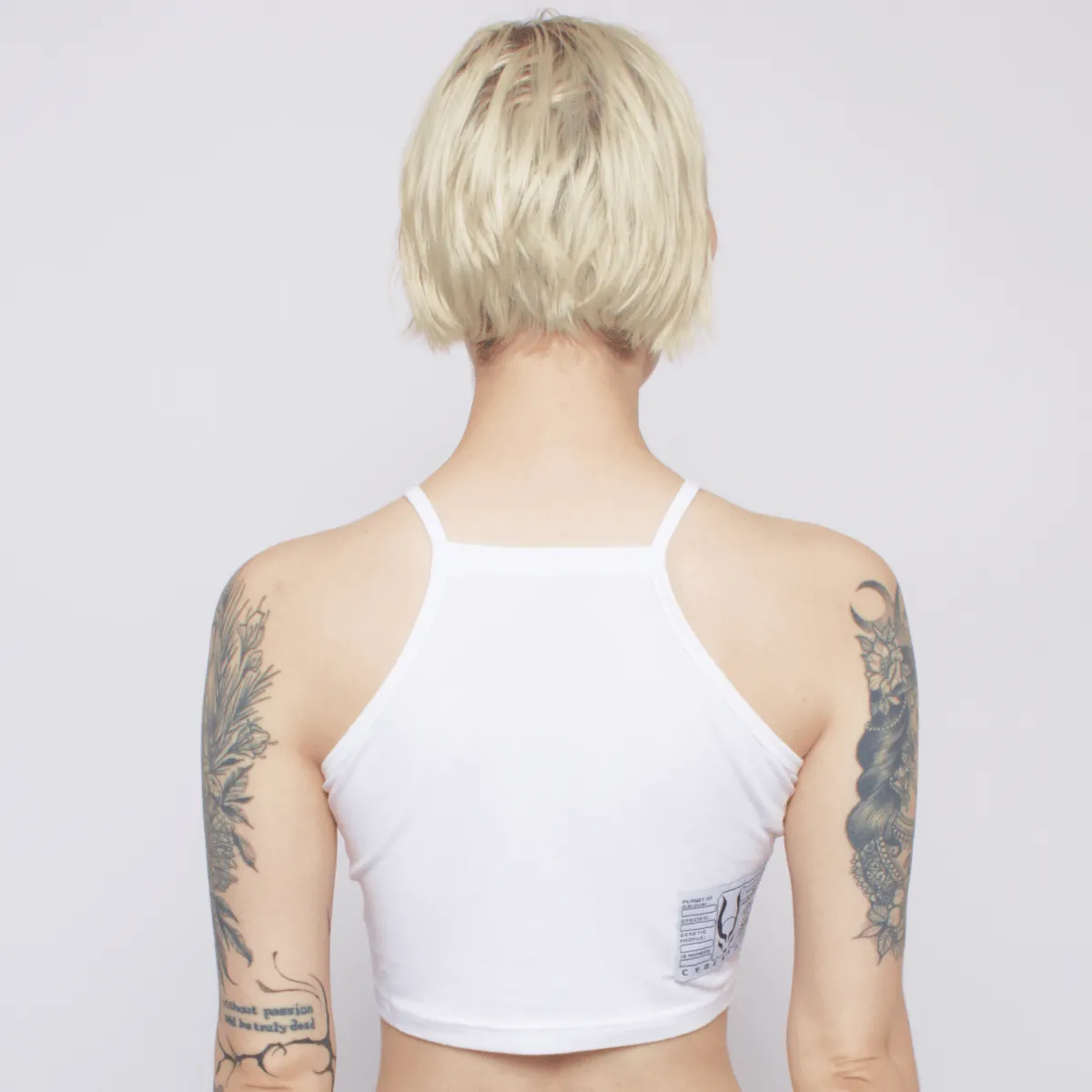 INVASION TANK CROP TOP WHITE