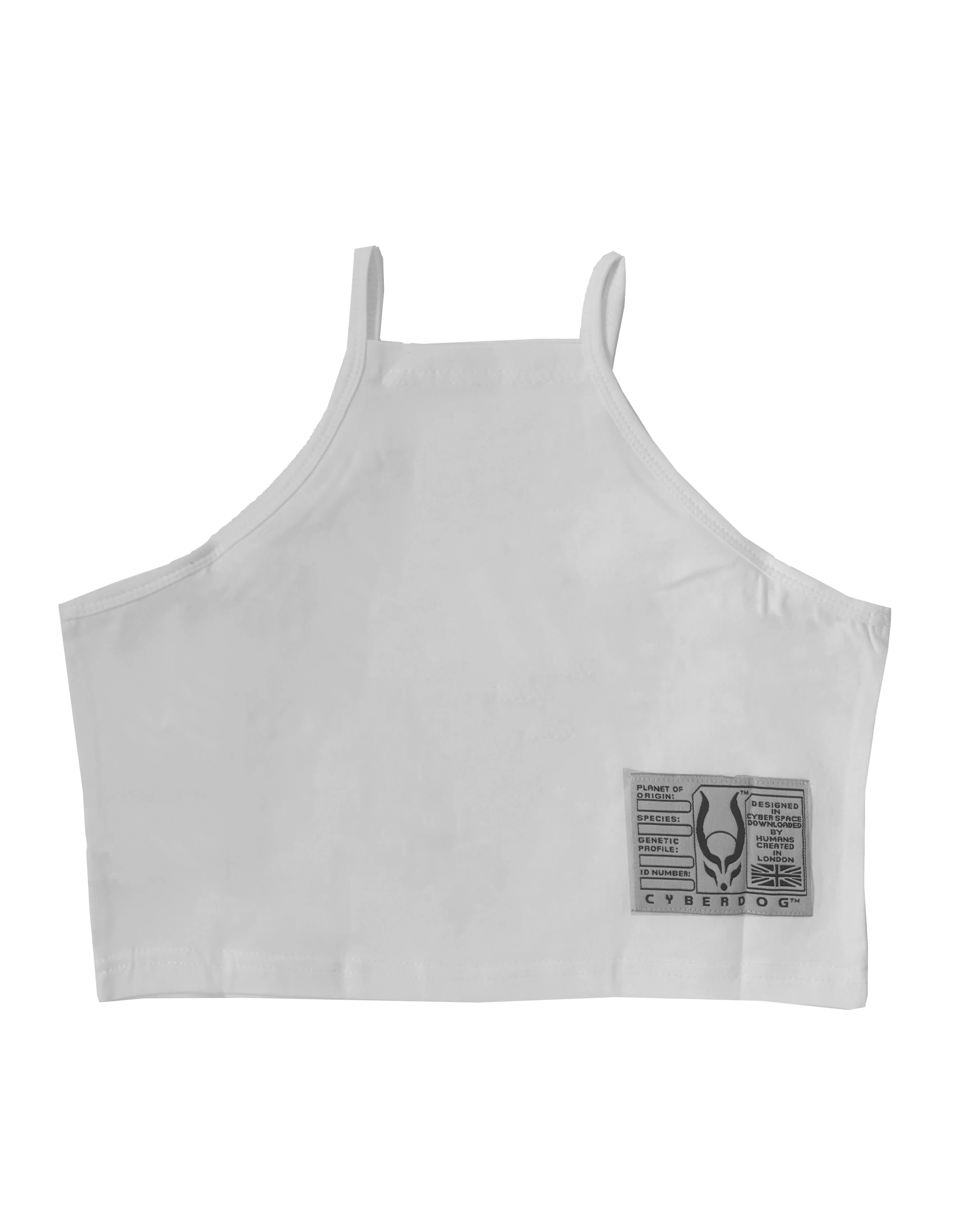 INVASION TANK CROP TOP WHITE