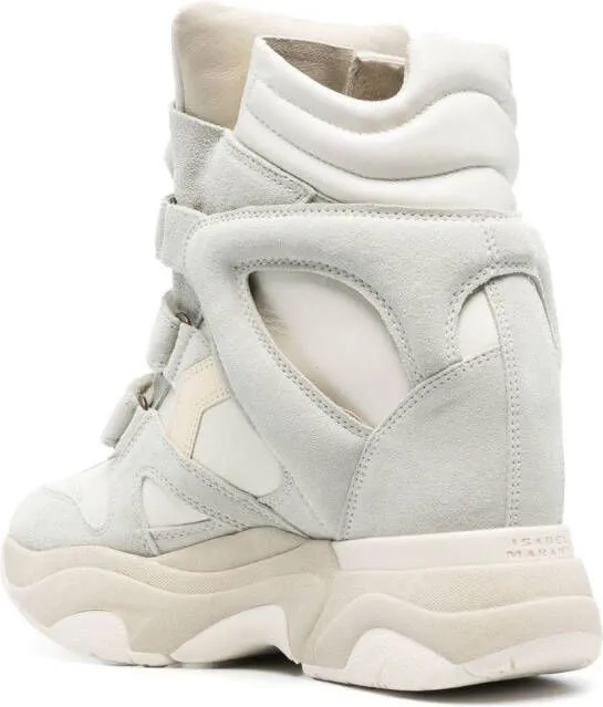 ISABEL MARANT Balskee high-top leather sneakers White