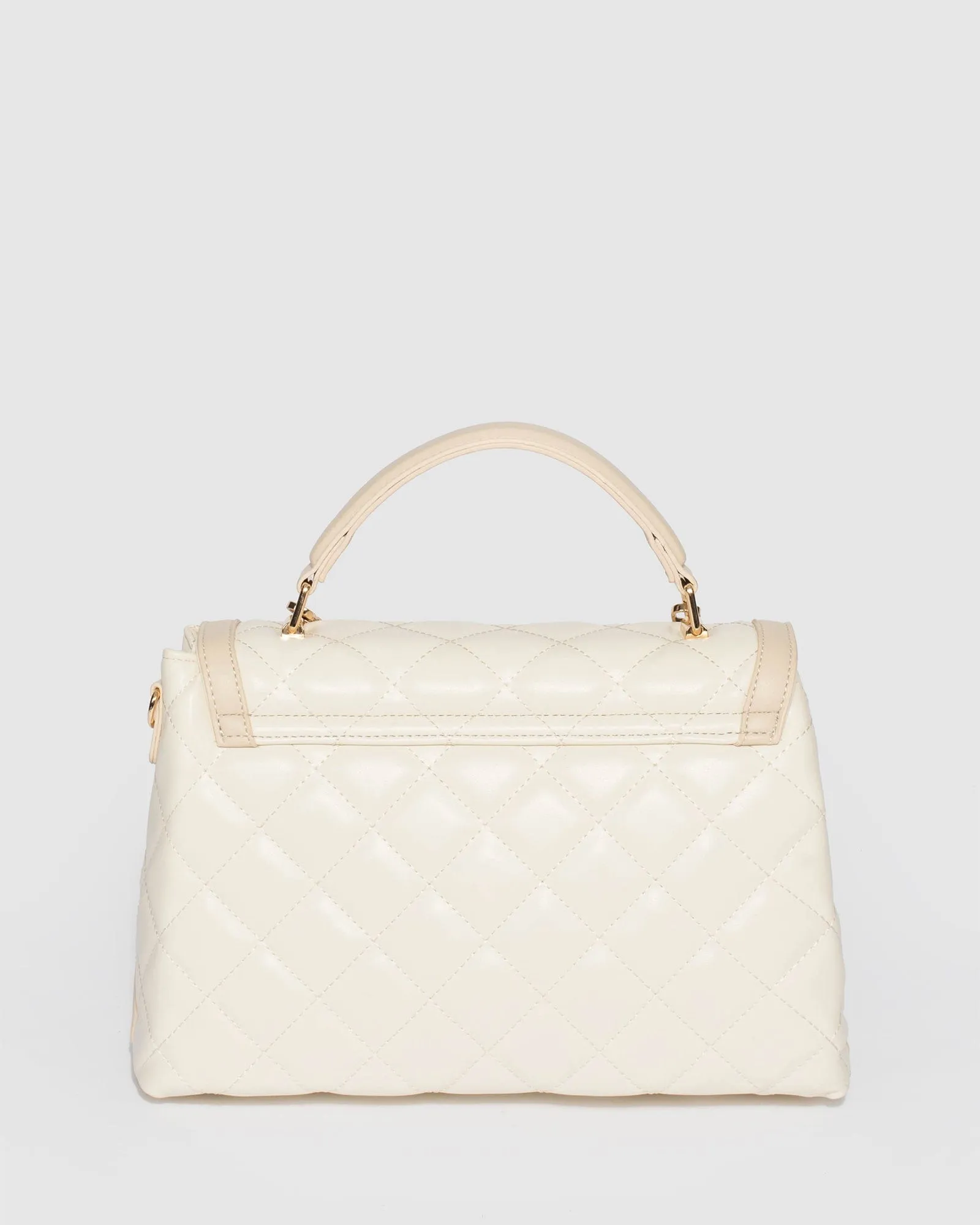 Ivory Asma Panel Quilt Bag