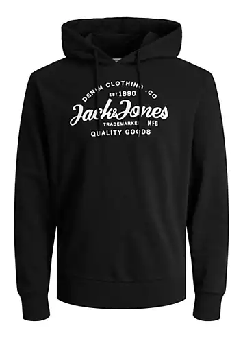 Jack & Jones Logo Print Hoodie | Grattan