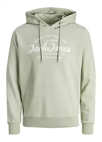 Jack & Jones Logo Print Hoodie | Grattan