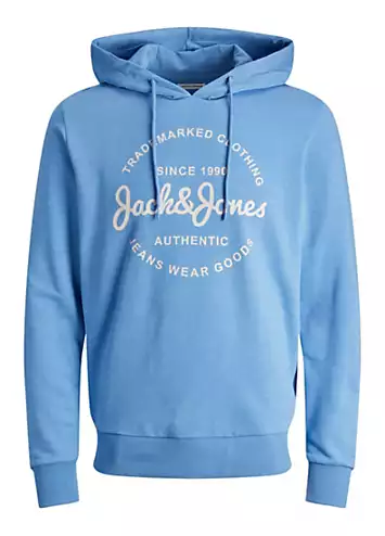 Jack & Jones Logo Print Hoodie | Grattan