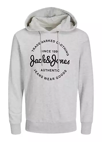 Jack & Jones Logo Print Hoodie | Grattan