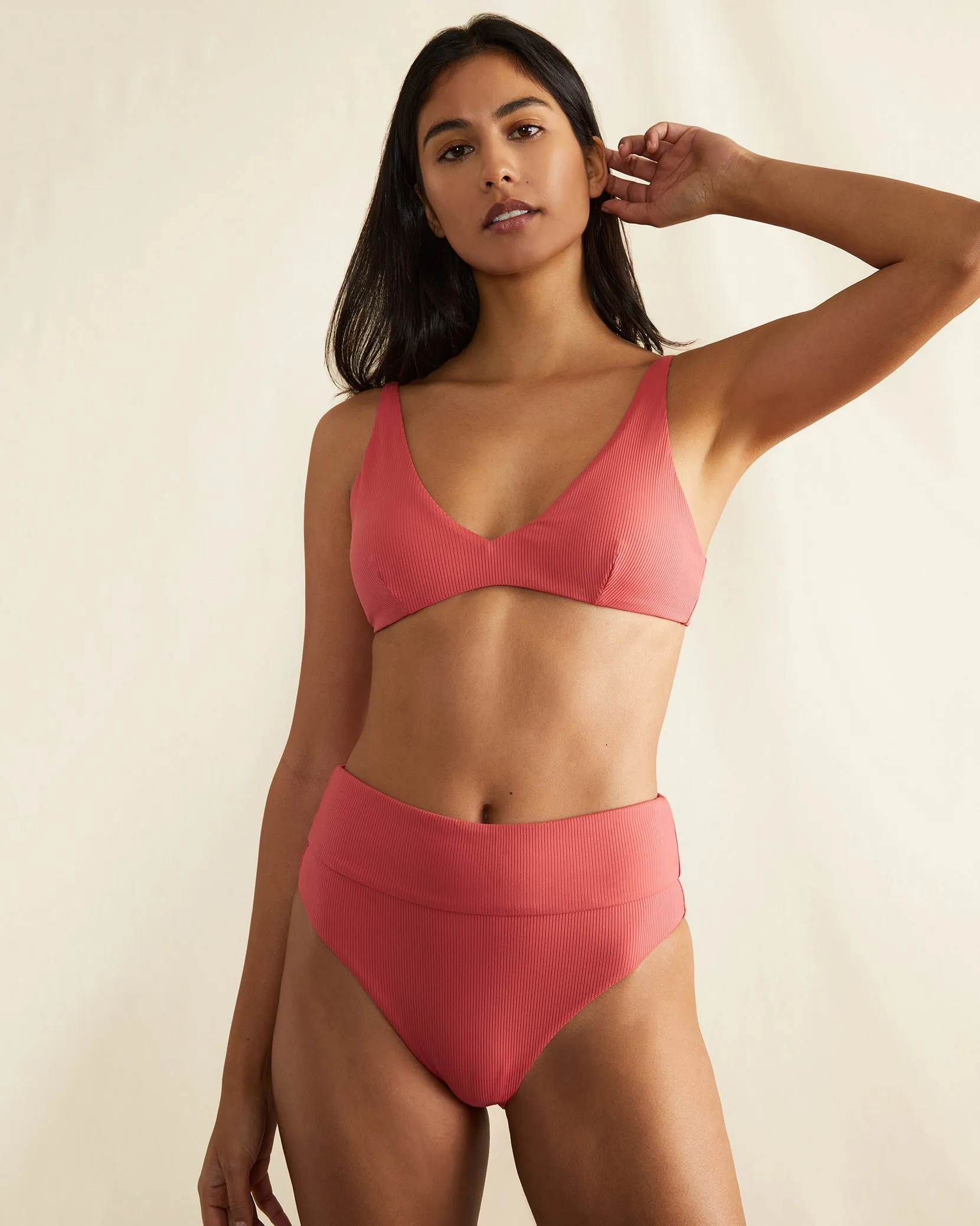 Jerry Bikini Top | Spiced Coral