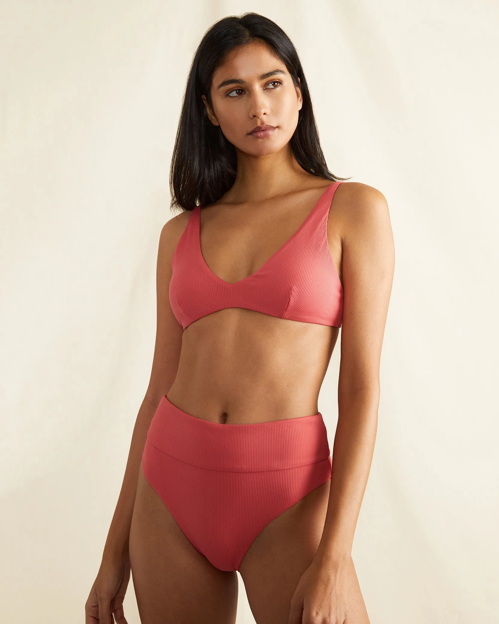 Jerry Bikini Top | Spiced Coral