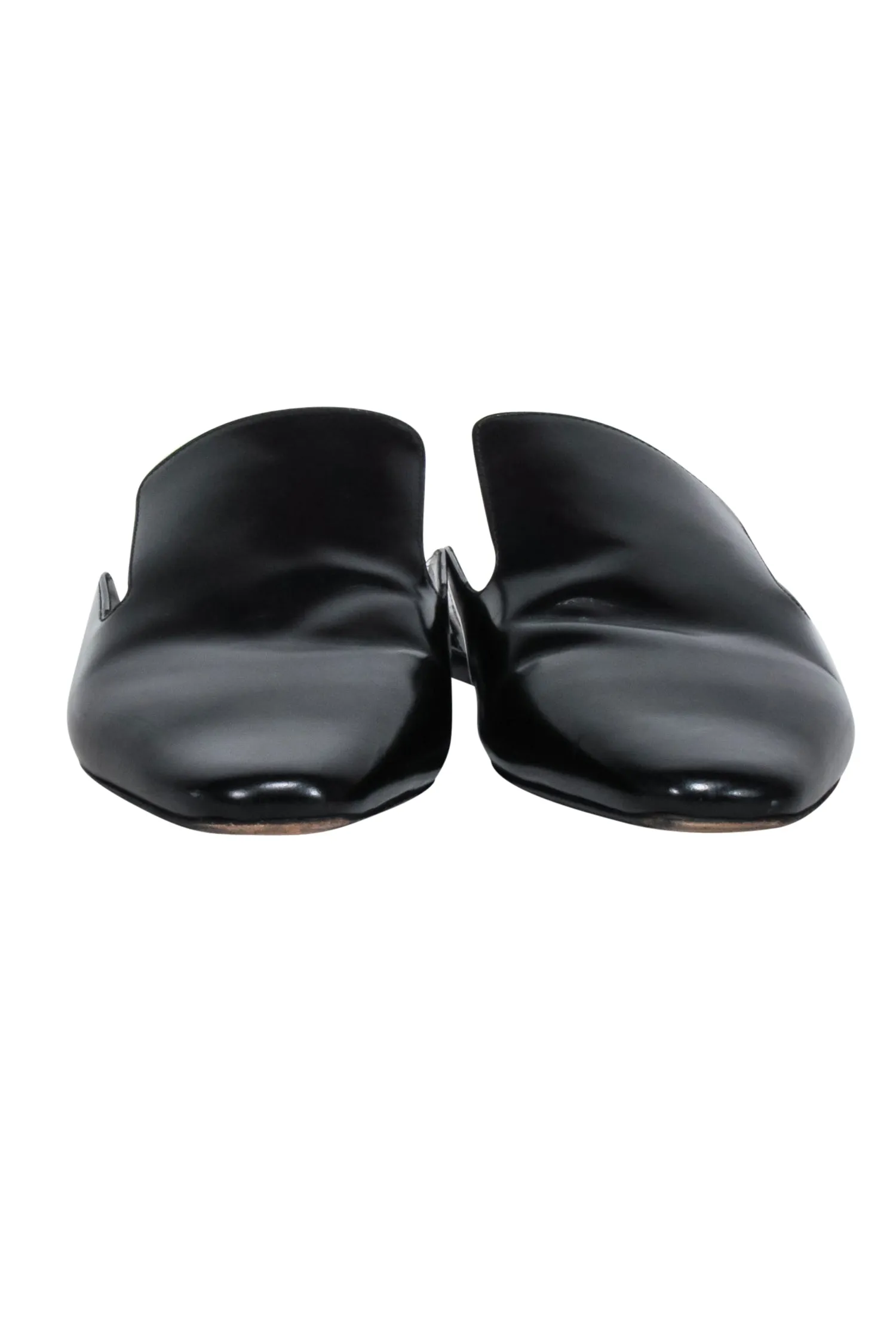 Jil Sander - Black Leather Mule Flats Sz 10.5