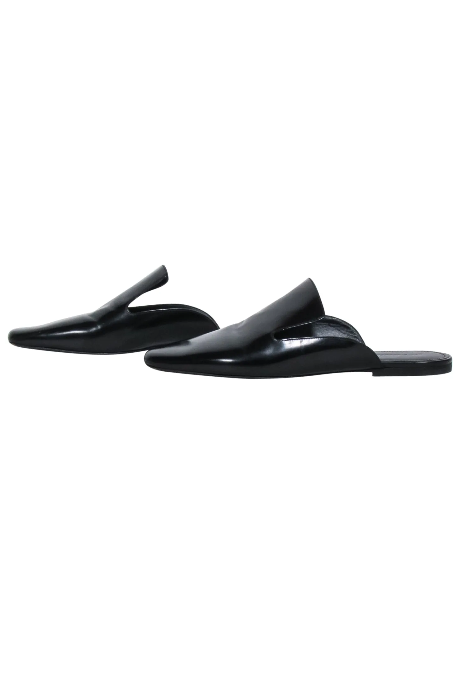 Jil Sander - Black Leather Mule Flats Sz 10.5