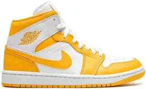 Jordan 1 Mid White University Gold sneakers Yellow