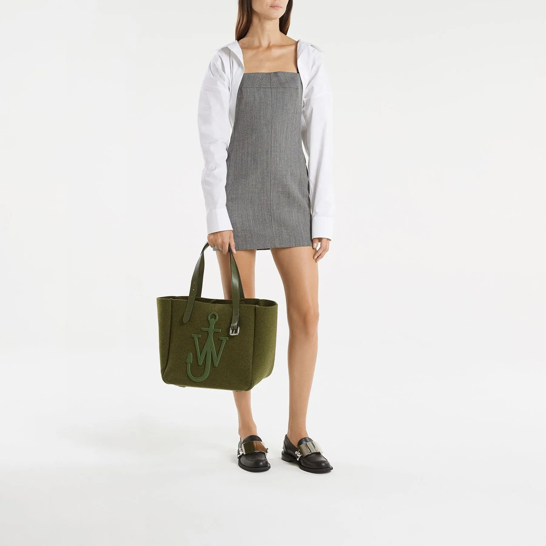 J.W. Anderson  Belt Tote - J.W.Anderson - Felt - Khaki