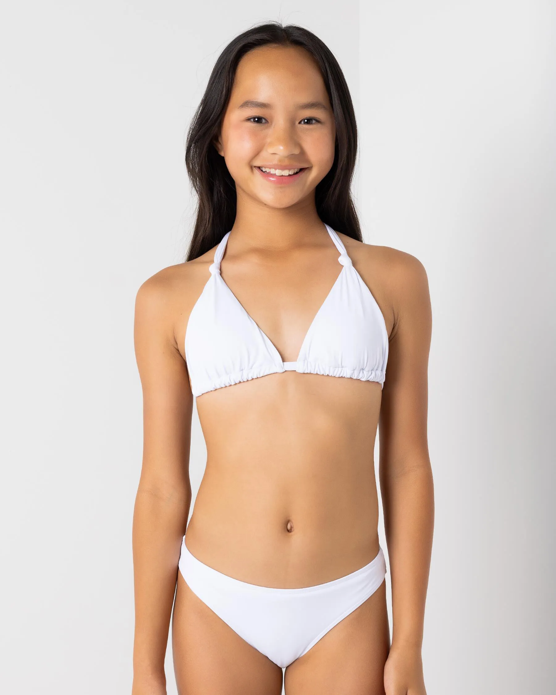 Kaiami Girls' Niana Knot Triangle Bikini Set