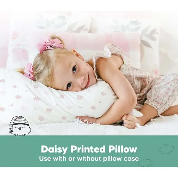 KeaBabies 2-Pack Toddler Pillows, Daisy