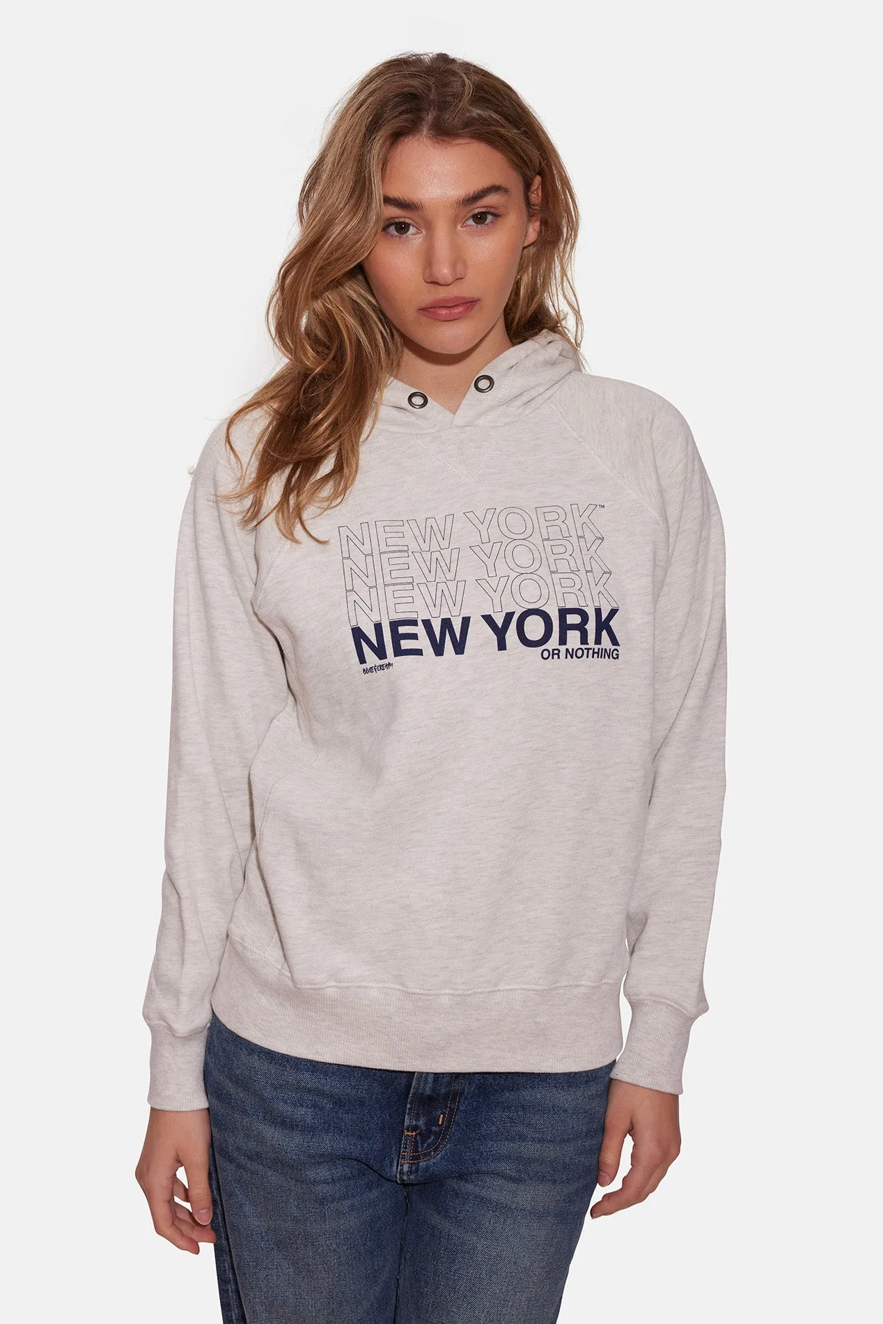 Kids New York or Nothing Hoodie Oatmeal