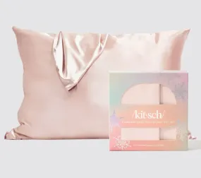 Kitsch Holiday Standard Pillowcase 2 Piece Set- Blush