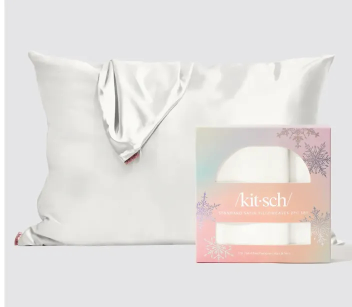 Kitsch Holiday Standard Pillowcase 2 Piece Set- Ivory