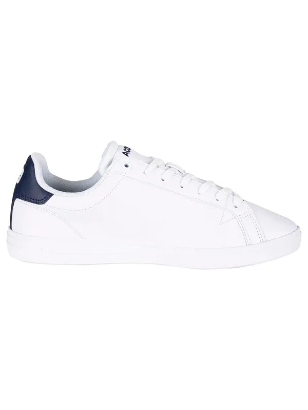 Lacoste Graduate Pro 222 1 SMA Leather Trainers - White/Navy